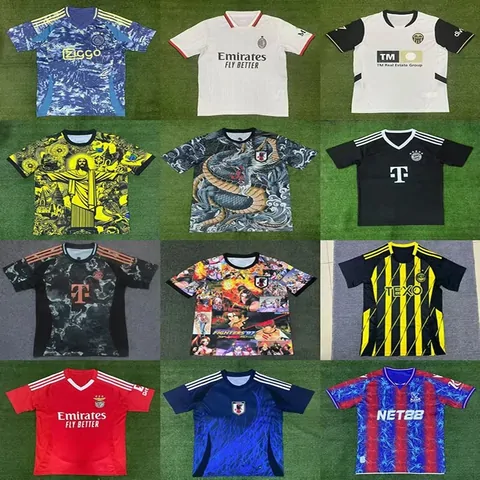 Jerseys & shirts: Football kits sit beside oxford shirts.