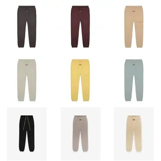 Plain fleece sweatpants in forty colours